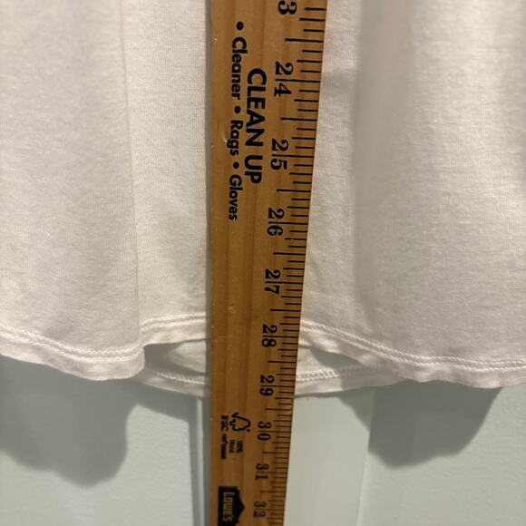 NUX Long Sleeve Shirt Women Sz Medium‎ White Bamboo Lightweight Draped Back Yoga - Picture 8 of 13